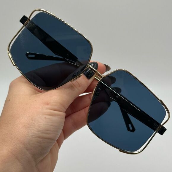 NEW Dior Sunglasses Archidior S1U Shiny Gold Blue Women - Picture 11 of 13